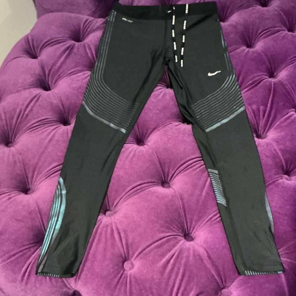 Nike Dri Fit Black and Gray Performance Leggings